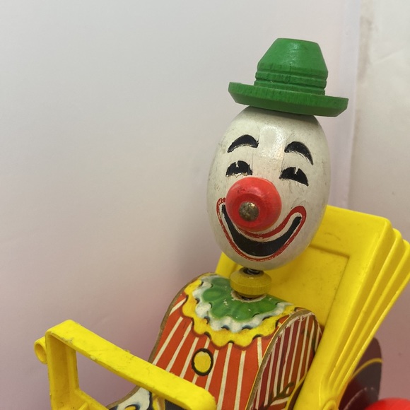 Vintage Fisher Price Jalopy Pull Toy Clown Car 1960’s - Picture 12 of 12